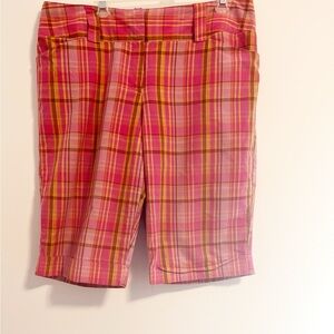 Pink Plaid Shorts